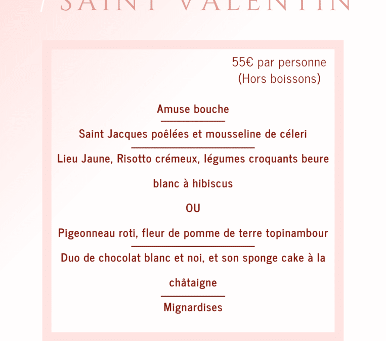 Menu de Saint-Valentin